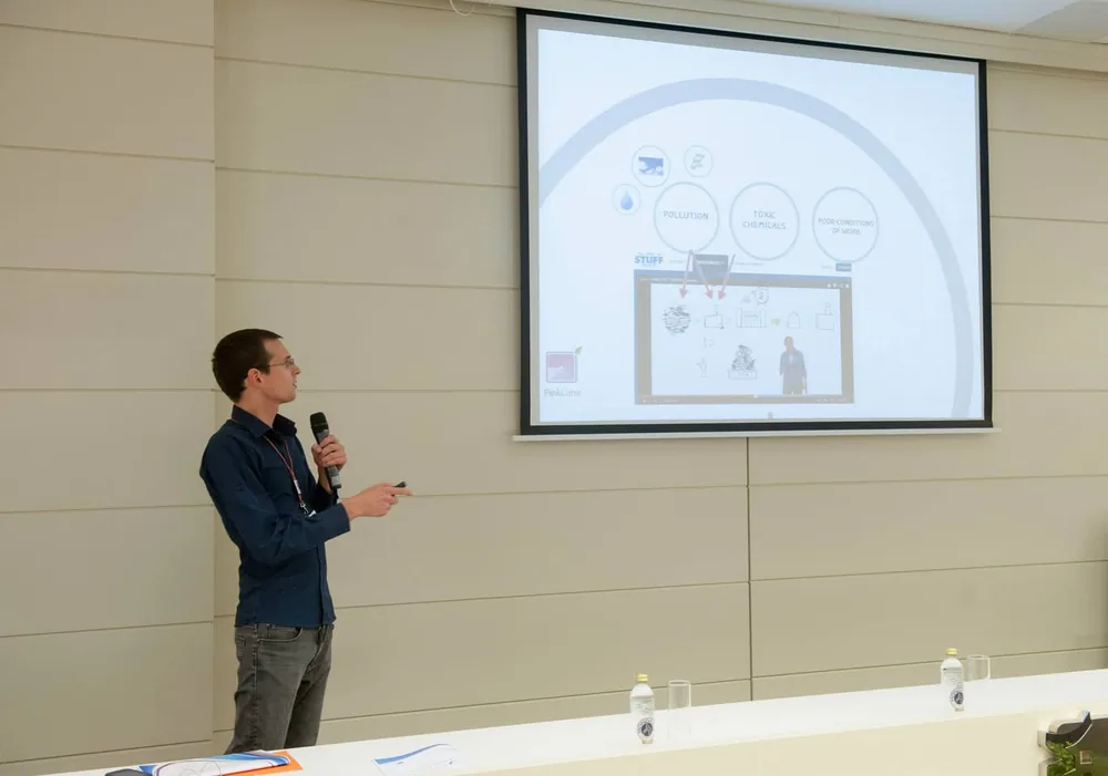 Stefan-Dumitru Sava presenting